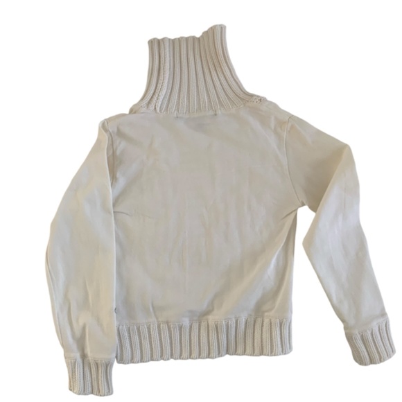 Lily GAUFRETTE SZ: 6 TURTLE NECK OFF- WHITE COTTON - Picture 2 of 3